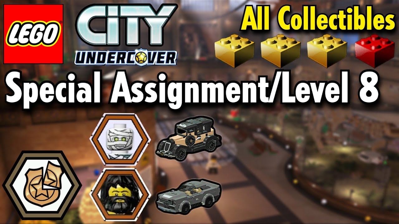 Special Level 8 Uptown Museum - All Collectibles 100% in LEGO City Undercover - YouTube