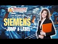 Jump, Label, Jump if not in Siemens PLC using TIA Portal Instructions