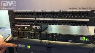 InfoComm 2019: Tripp Lite Shows Off Its 25U Adjustable Open Rack With Cable Managers