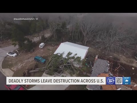 Severe weather sweeps through regions across the States - YouTube