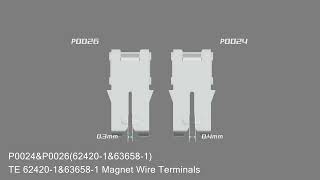 Magnet Wire Terminal Connections - P0024 and P0026: Replacements for TE 62420-1 and 63658-1
