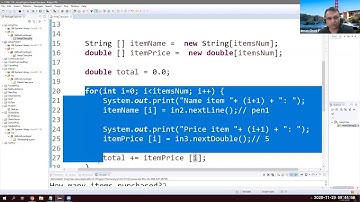 Java Array Loop dynamically insert and display values using Eclipse