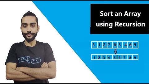 sort an array using recursion