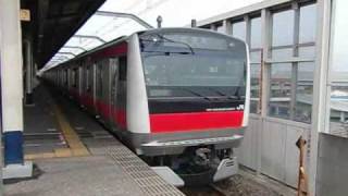 京葉線E233系5000番台(ケヨ506編成) 試運転列車到着・発車 舞浜にて