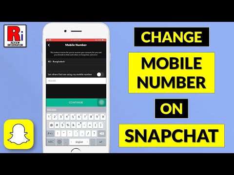 How to Change your Mobile Number on SnapChat
