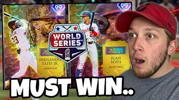 i got *NEW* FINEST 99 FERNANDO TATIS JR & JUAN SOTO for my World Series game.. MLB The Show 21