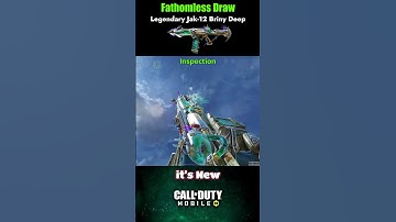 Legendary Jak12 Briny Deep Inspection & Kill Effect Shorts 2025 | Fathomless Draw is Live Cod Mobile