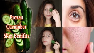 Frozen Cucumber Face Massage | Frozen Cucumber Benefits for Skin | How to use Frozen Cucumber