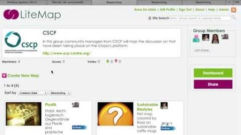Using LiteMap to map an existing debate on the Utopia platform