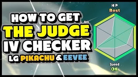 How To CHECK IVs (JUDGE FUNCTION) in Pokemon Lets Go Pikachu and Eevee