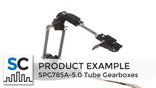 Robotic Arm Using Spg785A-5.0 Tube Gearboxes From Servocity.com