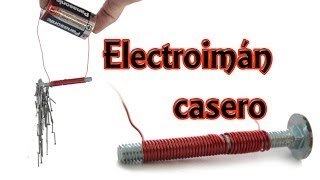 Cómo hacer un electroimán casero (Experimentos Caseros)