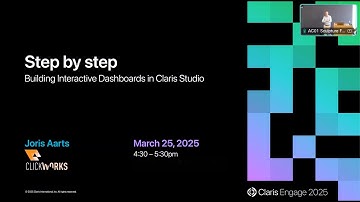 Day 1 [Aarts J] Step-by-Step: Building Interactive Dashboards in Claris Studio