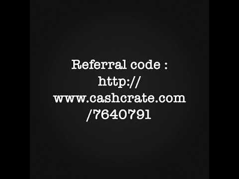 CashCrate referral code : https://www.cashcrate.com/7640791