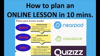 How to plan an online lesson in just 10 mins