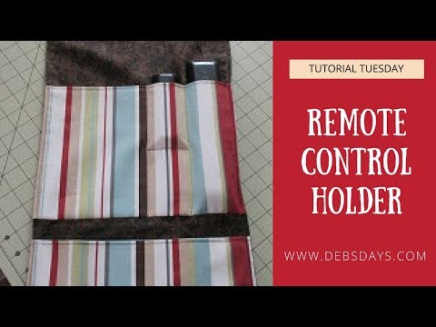 Video: How To Sew An Organizer For Remotes