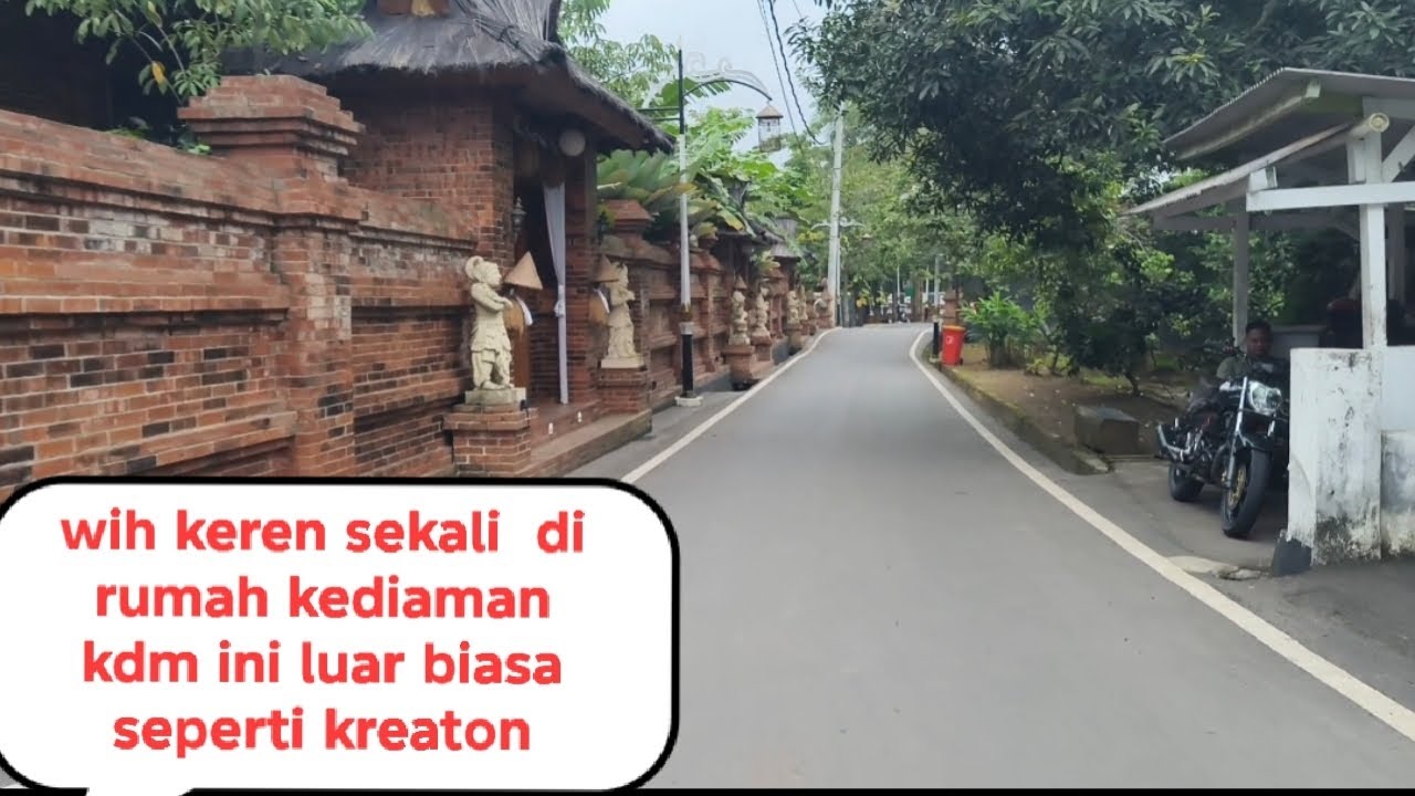 Suasana ngabuburit sambil melihat suasana rumah kediaman kdm ternyata keren sekali 