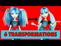 6 MONSTER HIGH TRANSFORMATIONS! | AzDoesMakeUp!