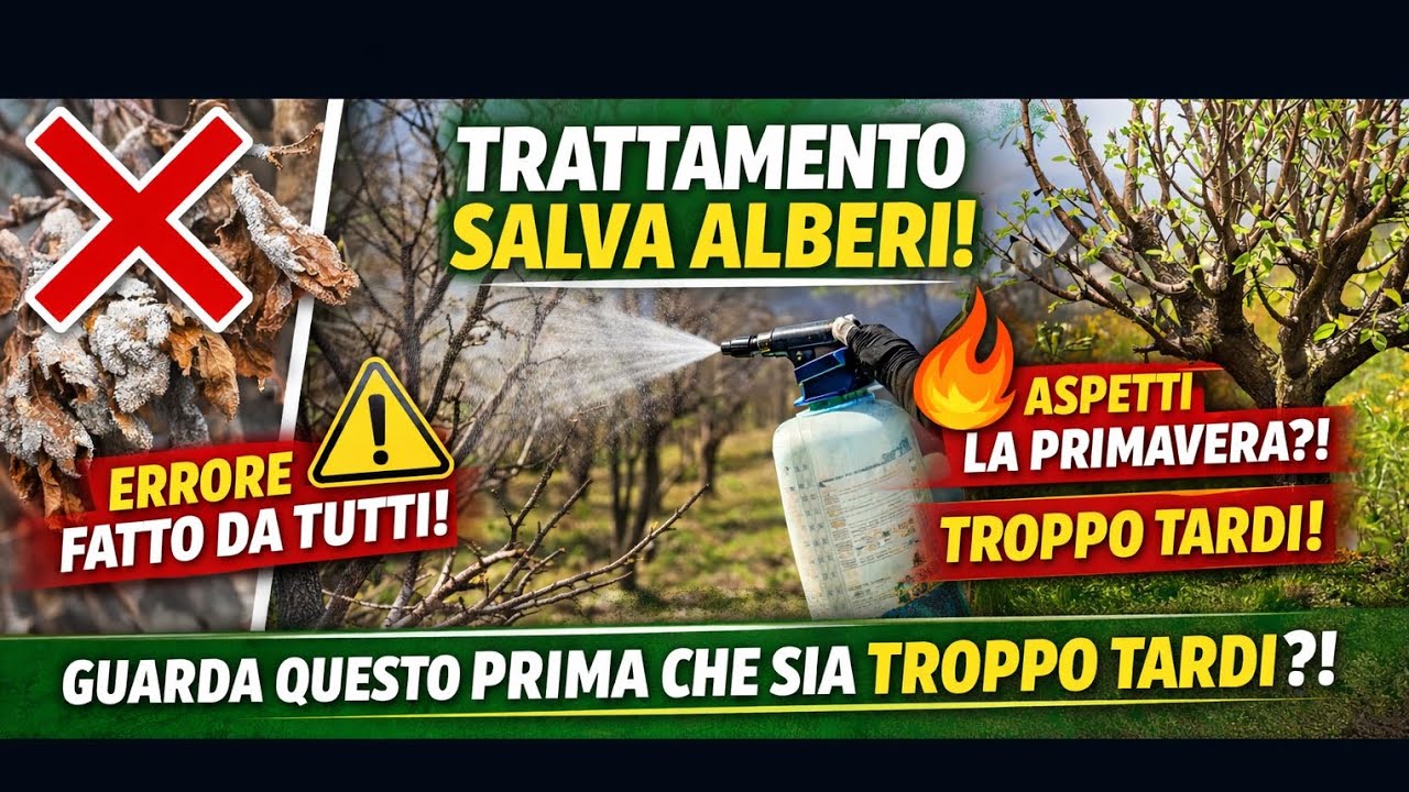 NON fare questo ai tuoi alberi a fine inverno! ❌🌳 (Errore che fanno tutti)
