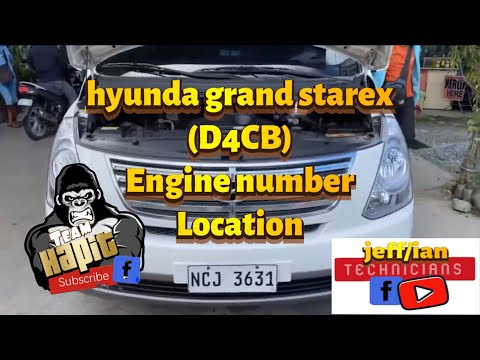 Hyundai | grand starex | D4CB engine | engine number location | diesel