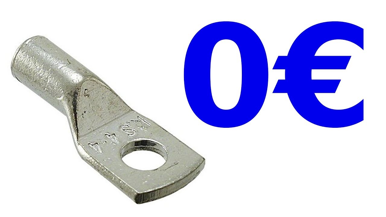 Comment fabriquer des cosses à sertir pour fil électrique de diamètre 5mm