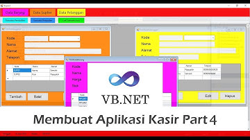 Membuat Aplikasi Kasir Sederhana Part 4 - Membuat Desain Form Data Suplier Dan Data Pelanggan