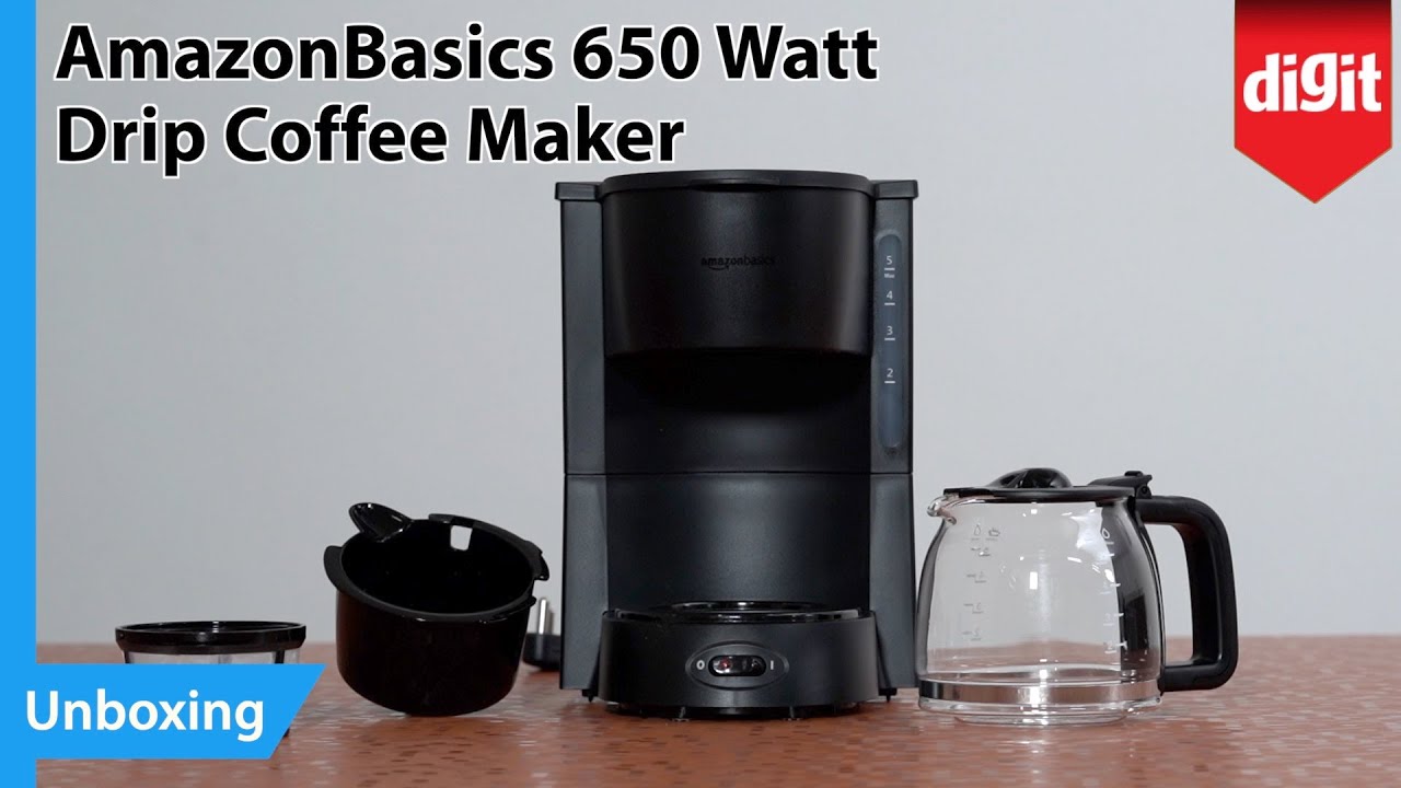 AmazonBasics 650 Watt Drip Coffee Maker Unboxing