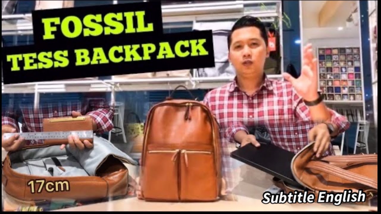 FOSSIL TESS BACKPACK LAPTOP 15” BROWN | ZB1325-200