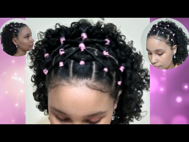 Inspirações de penteados para cabelo cacheado infantil