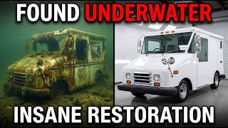 We Found Abandoned USPS Mail Truck Found at Bottom of Lake - Full ASMR Restoration