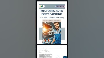 Mechanic Auto Body Painting Question Paper MCQ Book (ITI NIMI Question Bank PDF for CTS theory exam)