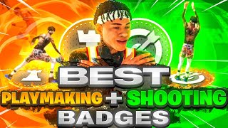 BEST SHOOTING AND PLAYMAKING BADGES TO USE in NBA 2K22! BEST BADGE LAYOUT + TIPS 2K22 !