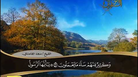 سورة المائدة 55 الى 80 ـــ سعد الغامدى