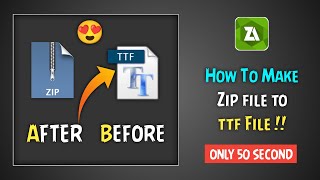 How to Make Zip File to ttf/otf File | zip फ़ाइल को ttf फ़ाइल कैसे बनाये 😍 TECHNO VICKY 🥰 screenshot 4