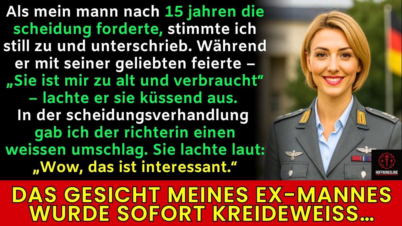 Nach 15 Jahren verließ er mich für seine Geliebte, doch als die Richterin mein Papier sah, wurde er…