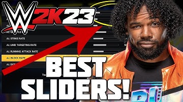 WWE 2K23 BEST Sliders! (PvP & Player vs AI)