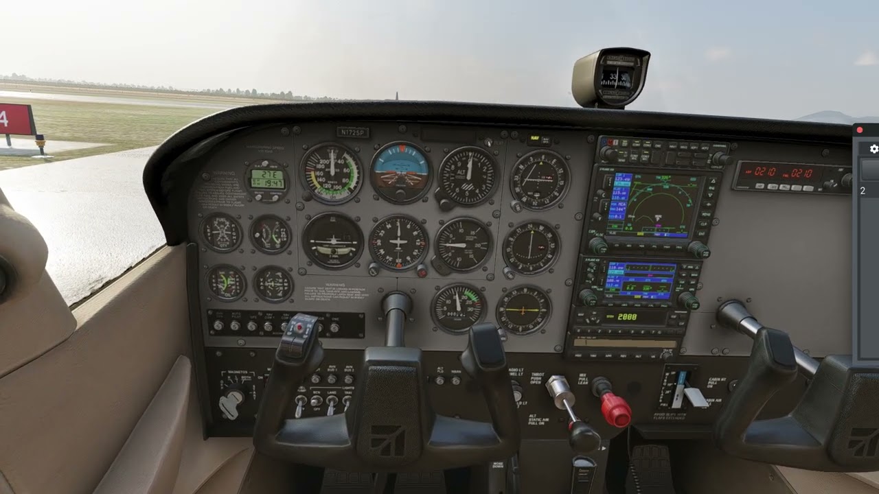 Decolagem Macaé SBME  | Cessna 172R Skyhawk | X-Plane 12.3 w/ Beam Eye Tracker