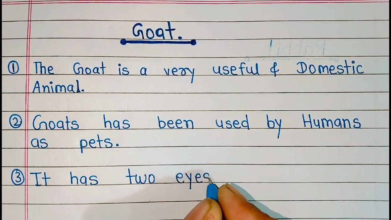 10 Lines On Goat In English || इंग्लिश में बकरी पर 10 लाइन 