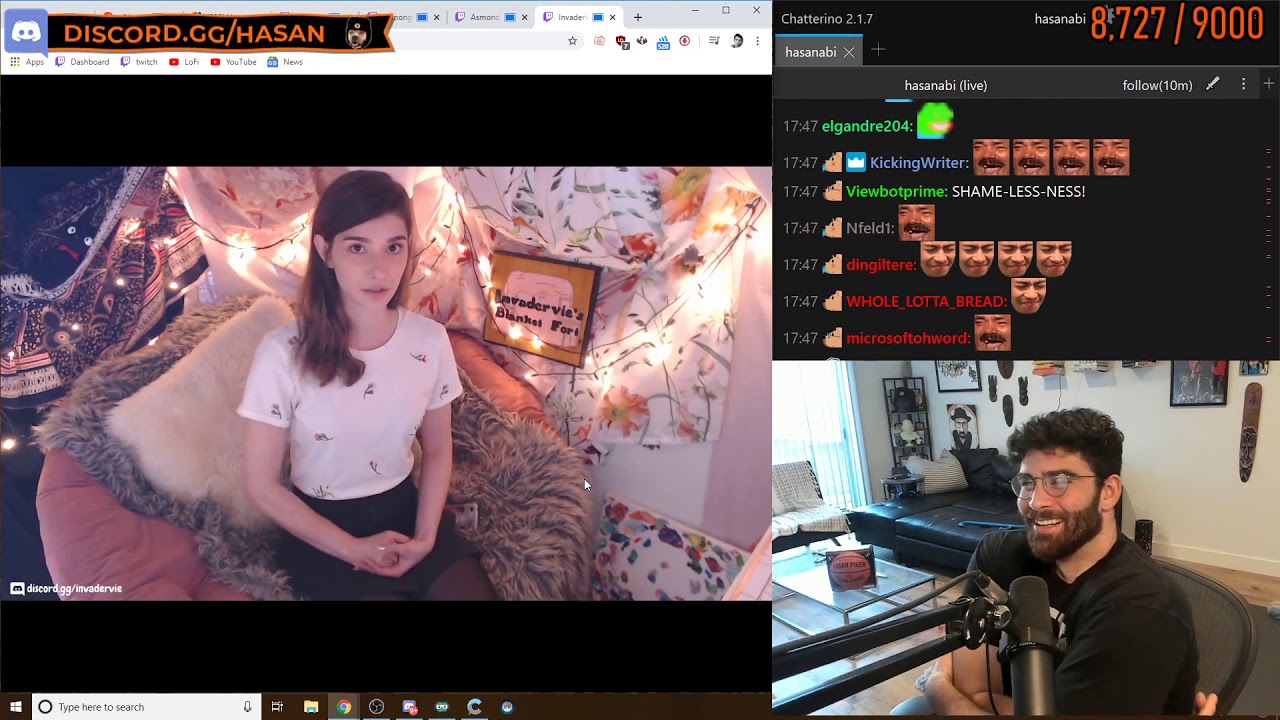 Hasan watches InvaderVies apology