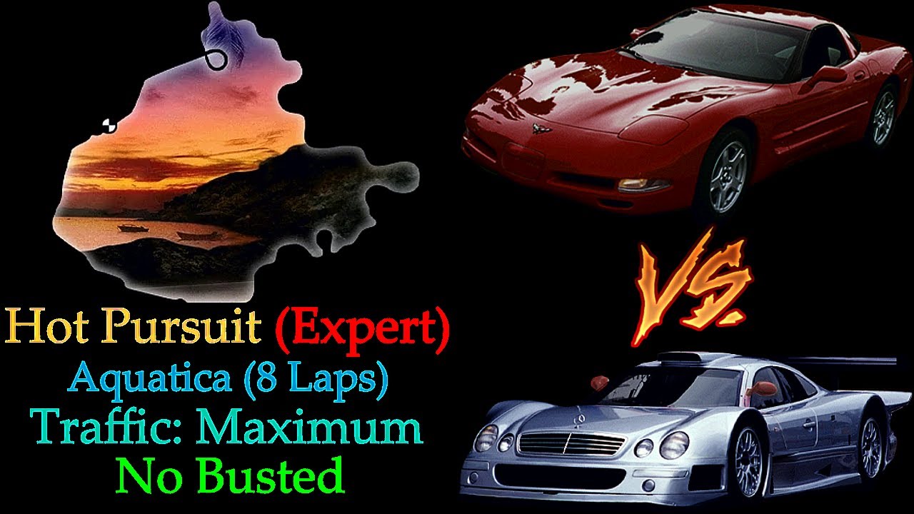 Need For Speed III: Hot Pursuit (PlayStation) - Hot Pursuit, Aquatica, Corvette vs. CLK-GTR