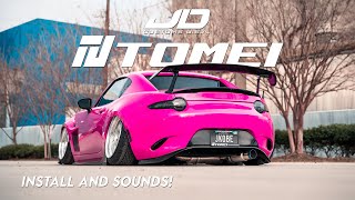 J.D. Customs U.S.A.--- Mazda ND MX5 Miata TOMEI Expreme-Ti  Muffler #miata #mx5 #roadster