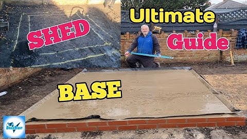 How to BUILD a SHED BASE part#1