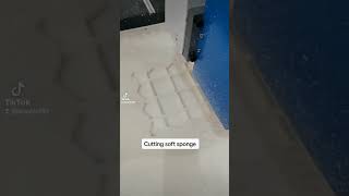 CNC router cut soft sponge wechat&WhatsApp:0086_15610188462 Email:sales02@ht-cnc.net screenshot 4