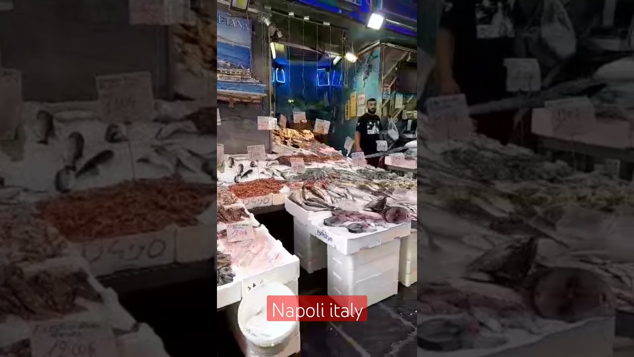 Fish Market Naples Italy 