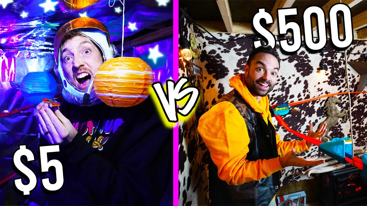 $5 VS $500 BUNKER RACE TRACKS! *Budget Challenge*