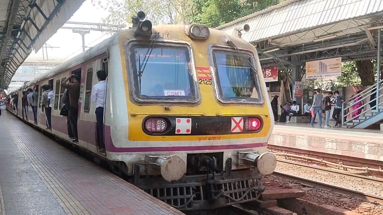 train videos Indian railways fast and slow local train | Mumbai local ...