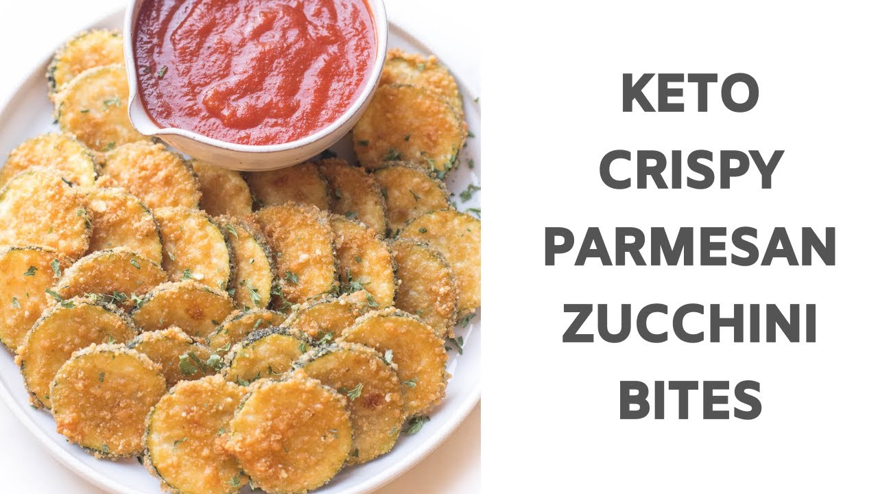 Keto Crispy Parmesan Zucchini Bites