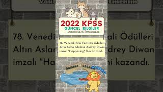 2022 Kpss Güncel Bi̇lgi̇ler 50