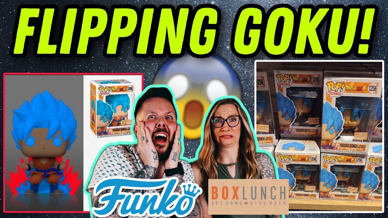FLIPPING SSGSS GOKU BOXLUNCH EXCLUSIVE FUNKO POP! | GLOW IN THE DARK ANIME FUNKO POP  EXCLUSIVE