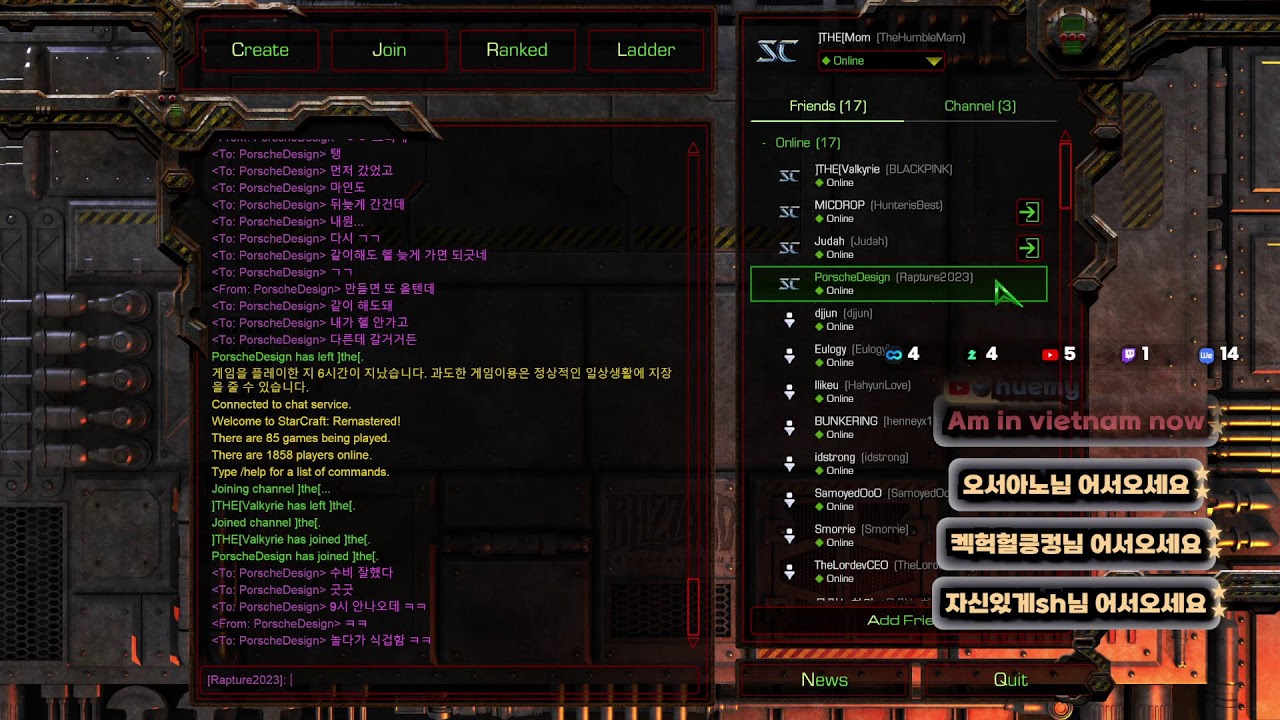 SC1 ]THE[Mam @ 흥분하는 스타 아재들 @ [ 강강*약약 ] 욱하는 더맘 스타팀플 !